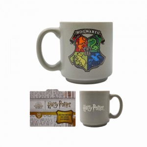 CANECA MINI TINA MODELO HOGWATS BRASÃO EM CERÂMICA 100ML REF: 10024504 CANECA MINI TINA MODELO HOGWATS BRASÃO EM CERÂMICA 100ML REF: 10024504