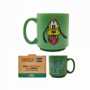 CANECA MINI TINA MODELO PLUTO EM CERÂMICA 100ML  REF: 10024528  CANECA MINI TINA MODELO PLUTO EM CERÂMICA 100ML  REF: 10024528