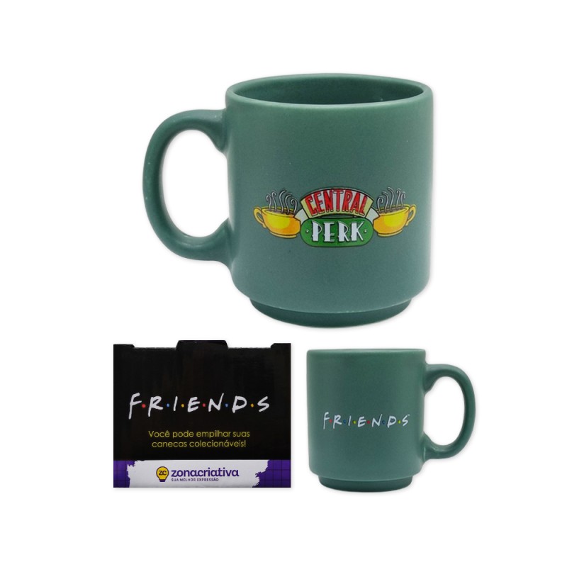 CANECA MINI TINA MODELO CENTRAL PERK EM CERÂMICA 100ML  REF: 10024530