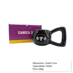 CANECA FORMATO 3D 350ML PESO CROSSCOFFEE REF: 10024549