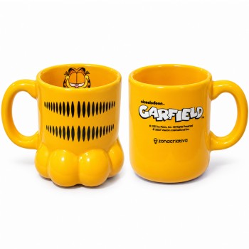 CANECA 3D PATA GARFIELD 350ML REF: 10024556 CANECA 3D PATA GARFIELD 350ML REF: 10024556
