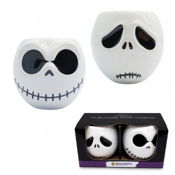 KIT SHOT 2 PEÇAS JACK SKELLIGTON EM PORCELANA 60ML REF: 10024721 KIT SHOT 2 PEÇAS JACK SKELLIGTON EM PORCELANA 60ML REF: 10024721