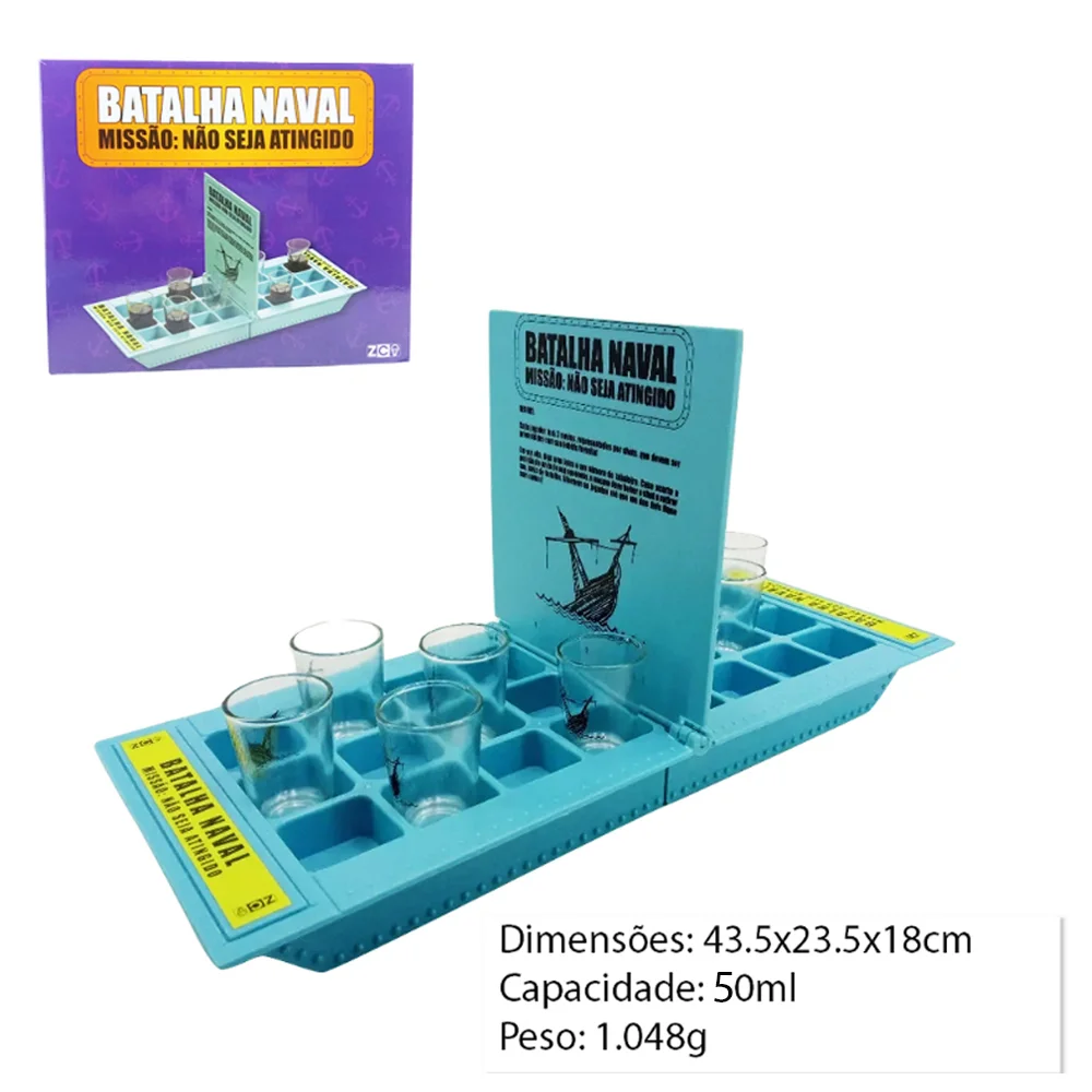 JOGO C/8SHOTS 50ML BATALHA NAVAL REF:10100033