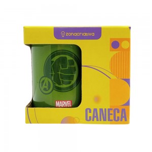 CANECA POP MODELO HULK EM CERÂMICA 350ML  REF: 10024864  CANECA POP MODELO HULK EM CERÂMICA 350ML  REF: 10024864