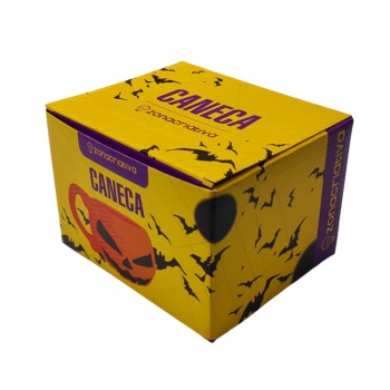 CANECA 3D MODELO HALLOWEN PUMPKIN EM POCELANA 500ML REF: 10024987