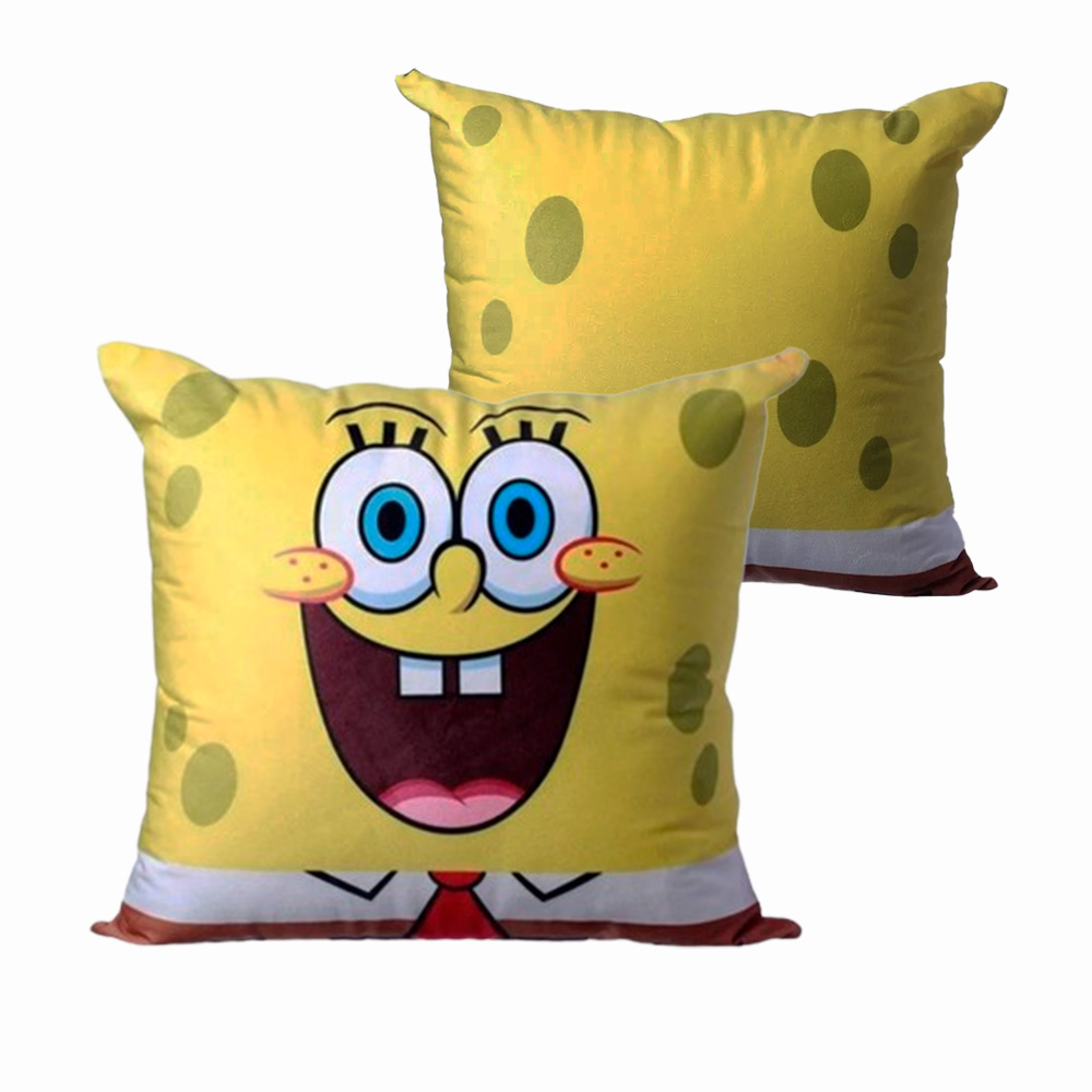 ALMOFADA MODELO BOB ESPONJA EM VELUDO DE POLIÉSTER REF: 10064964