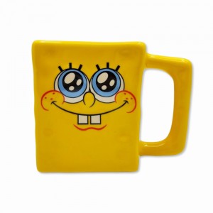 CANECA 3D MODELO BOB ESPONJA EM PORCELANA 450ML REF: 10025015