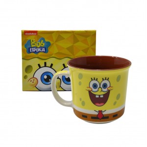 CANECA EM CERÂMICA MODELO BOB ESPONJA 350ML  REF: 10025019