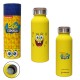 GARRAFA BUBBLE MODELO BOB ESPONJA EM INOX 500ML  REF: 10072357