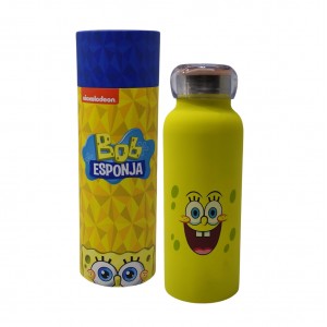 GARRAFA BUBBLE MODELO BOB ESPONJA EM INOX 500ML  REF: 10072357 GARRAFA BUBBLE MODELO BOB ESPONJA EM INOX 500ML  REF: 10072357
