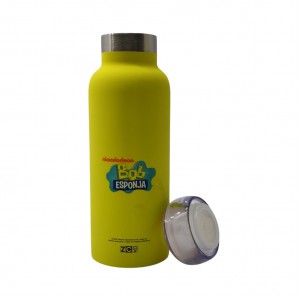 GARRAFA BUBBLE MODELO BOB ESPONJA EM INOX 500ML  REF: 10072357 GARRAFA BUBBLE MODELO BOB ESPONJA EM INOX 500ML  REF: 10072357