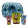 KIT ALMOFADA E BALDE DE PIPOCA BOB ESPONJA EM POLIÉSTER REF: 10064976