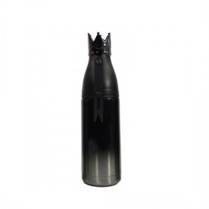 GARRAFA COROA INOX 400ML  PRETO GARRAFA COROA INOX 400ML  PRETO