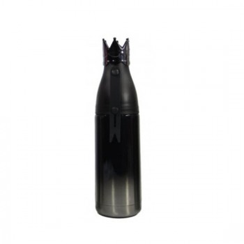 GARRAFA COROA INOX 400ML PRETO GARRAFA COROA INOX 400ML PRETO