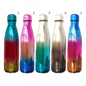 GARRAFA BOLICHE ISOTÉRMICA EM INOX 480ML  REF: GDR0303