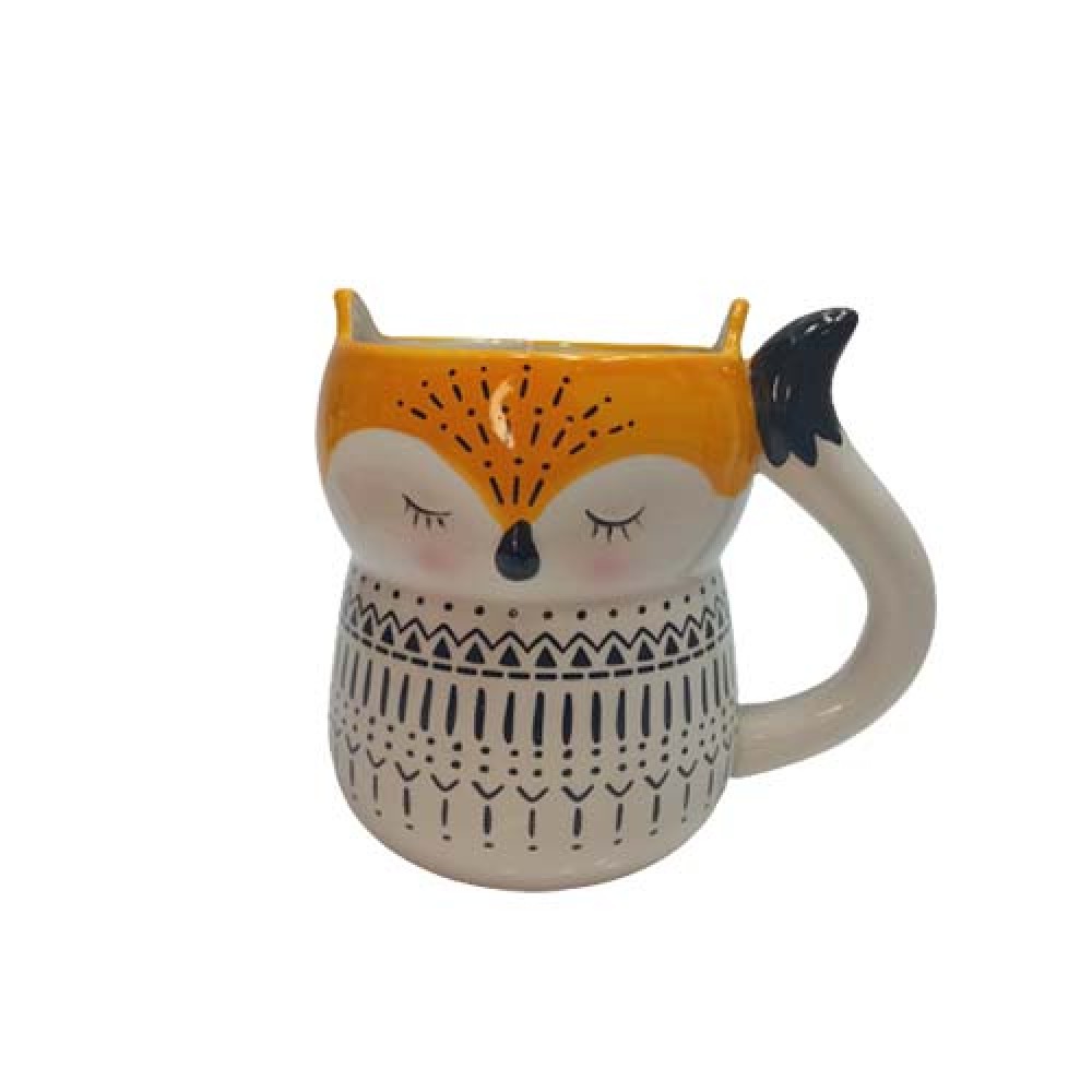 CANECA CERAMICA LARANJA CLARO