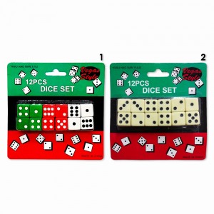 JOGO DE DADOS COLORIDOS CARTELA COM 12 PEÇAS  REF: AP258232 JOGO DE DADOS COLORIDOS CARTELA COM 12 PEÇAS  REF: AP258232