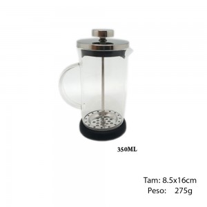CAFETEIRA PRENSA FRANCESA DE VIDRO 350ML REF: HF010-350