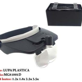LUPA DE CABEÇA C/4 LENTES EM ACRÍLICO LUPA DE CABEÇA C/4 LENTES EM ACRÍLICO