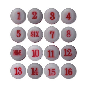 GARRAFA COM BOLAS NUMERAS PARA JOGO DE BILHAR EM PLÁSTICO REF: AP2576901