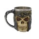 CANECA MEDIEVAL MODELO CAVEIRA EM RESINA 450ML REF: 438B