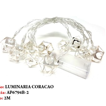 FIO COM LUMINÁRIA CORAÇÃO 2M REF: AP6794B-2 FIO COM LUMINÁRIA CORAÇÃO 2M REF: AP6794B-2