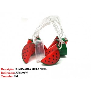 LUMINÁRIA DE MELANCIA EM FIO