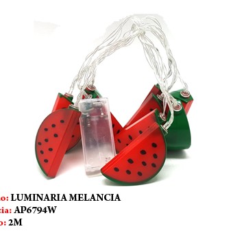 LUMINÁRIA DE MELANCIA EM FIO