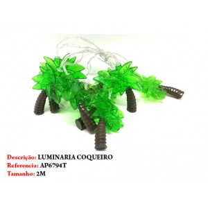 LUMINÁRIA DE COQUEIRO EM FIO. TAM:2M