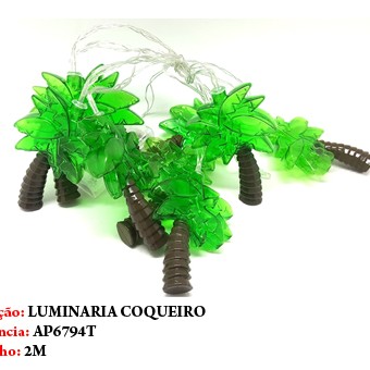 LUMINÁRIA DE COQUEIRO EM FIO. TAM:2M