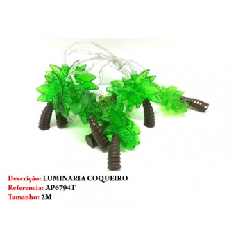 LUMINÁRIA DE COQUEIRO EM FIO. TAM:2M