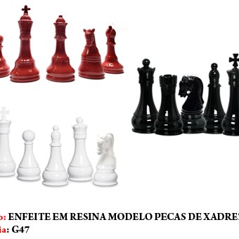 KIT C/6 PEÇAS DE XADREZ. KIT C/6 PEÇAS DE XADREZ.