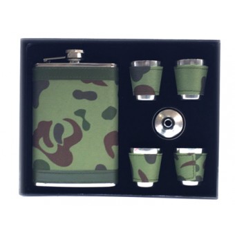 KIT FRASCO P/ BEBIDA 9 OZ EM METAL 260ML
