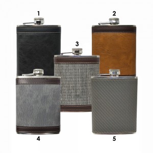 CANTIL DE BOLSO PARA BEBIDA 8 OZ EM METAL E COURO SINTÉTICO 235ML REF: BP8 CANTIL DE BOLSO PARA BEBIDA 8 OZ EM METAL E COURO SINTÉTICO 235ML REF: BP8