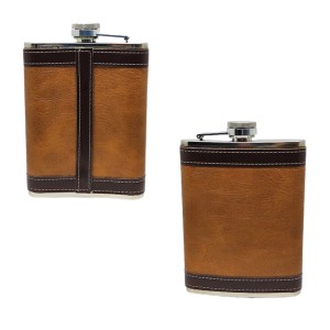 CANTIL DE BOLSO PARA BEBIDA 8 OZ EM METAL E COURO SINTÉTICO 235ML REF: BP8 CANTIL DE BOLSO PARA BEBIDA 8 OZ EM METAL E COURO SINTÉTICO 235ML REF: BP8