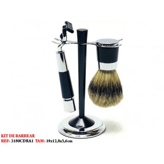 KIT DE BARBEAR. TAM: 19X12.8X3.6CM