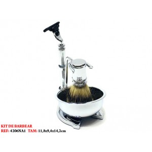 KIT DE BARBEAR. TAM: 11.8X9.4X14.2CM
