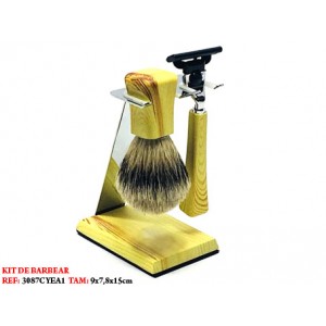KIT DE BARBEAR. TAM: 9X7.8X15CM