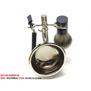 KIT DE BARBEAR. TAM: 10.4X5.2X15.6CM