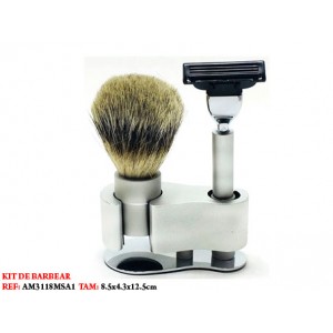 KIT DE BARBEAR. TAM: 8.5X4.3X12.5CM