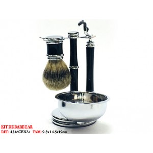 KIT DE BARBEAR. TAM: 9.5X14.5X19CM
