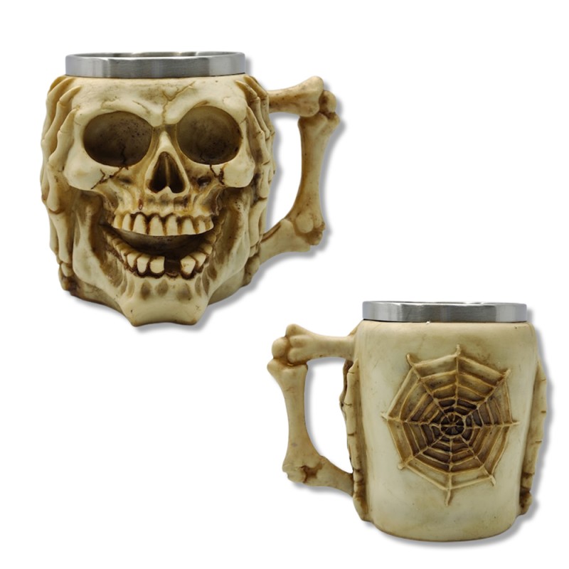 CANECA MEDIEVAL MODELO CAVEIRA EM RESINA 450ML REF: 951B CANECA MEDIEVAL MODELO CAVEIRA EM RESINA 450ML REF: 951B
