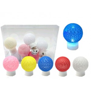 LUMINÁRIA BOLA LED 6CM, CONTENDO 12 UNIDADES