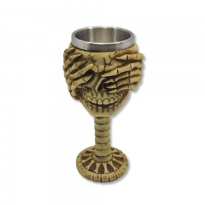 TAÇA MEDIEVAL MODELO CAVEIRA EM RESINA 150ML REF: 1601A TAÇA MEDIEVAL MODELO CAVEIRA EM RESINA 150ML REF: 1601A