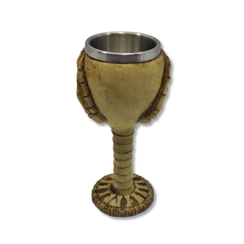 TAÇA MEDIEVAL MODELO CAVEIRA EM RESINA 150ML REF: 1602A TAÇA MEDIEVAL MODELO CAVEIRA EM RESINA 150ML REF: 1602A