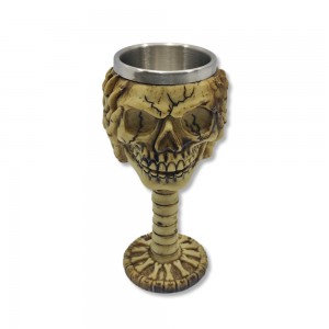 TAÇA MEDIEVAL MODELO CAVEIRA EM RESINA 150ML REF: 1602A TAÇA MEDIEVAL MODELO CAVEIRA EM RESINA 150ML REF: 1602A