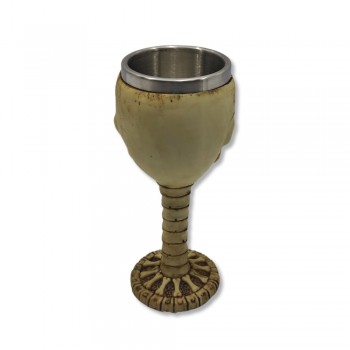TAÇA MEDIEVAL MODELO CAVEIRA EM RESINA 150ML REF: 1603A TAÇA MEDIEVAL MODELO CAVEIRA EM RESINA 150ML REF: 1603A