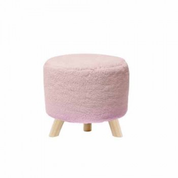 PUFF DECORATIVO ROSA CLARO PUFF DECORATIVO ROSA CLARO