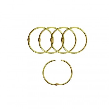 ARGOLA DOURADA EM METAL PACOTE COM 5 PEÇAS 50MM  REF: AP15347-50G