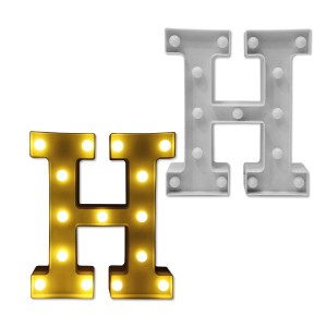 LUMINÁRIA DECORATIVA BRANCA LETRA H EM PLÁSTICO REF: AP6092BR-H LUMINÁRIA DECORATIVA BRANCA LETRA H EM PLÁSTICO REF: AP6092BR-H